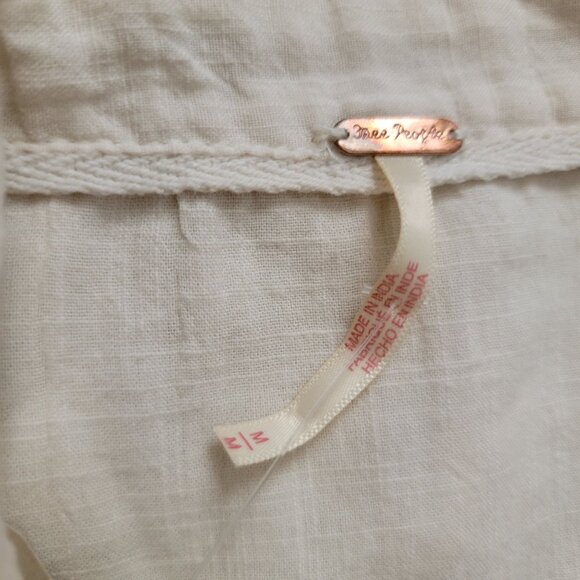 Free People 5 O Clock Tea Time Mini Dress Womens Peasant Prairie Enchanting - Picture 4 of 9